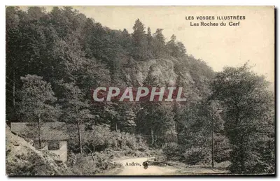 Les Roches du Cerf — Les Vosges Illustrées — Wyd. Andrès, Châtenay
