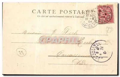 Widok z ogrodu Brèche — Niort — Kolekcja P. B. S. — nr 115 — Rewers
