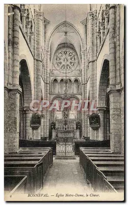 Bonneval — Igreja de Nossa Senhora, o Coro.