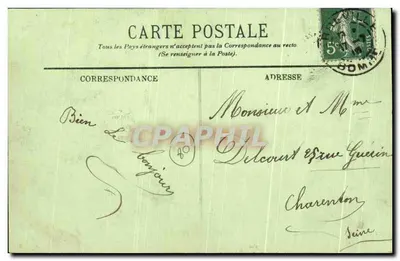 Abbeville — Promenade nad Kanałem na Mostku Portelette — LL. — Rewers