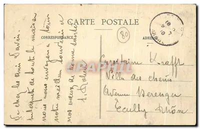 Amiens — Katedra z lotu ptaka — L. Caron, fot.-wyd., Amiens — Rewers