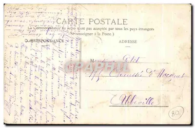 Amiens - Desaguadeiro do Lago da Hotoie — Edição Especial das Novas Galerias de Amiens — Verso