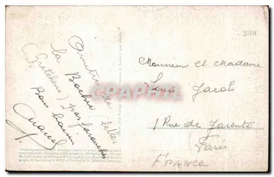 La Frauengasse em Danzig — vista invernal nevada — Bendrat, n° 239 — Verso