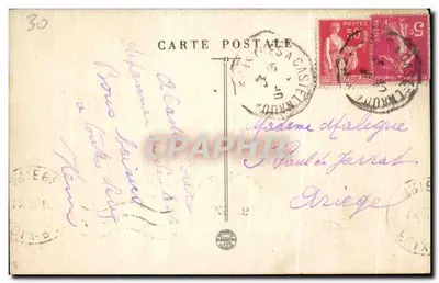 Gastres (Tarn) — Jardim do Bispo (desenhado por Lenôtre) — Perroï-Sagues, editor, Castres — Verso