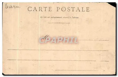 Bilhete postal antigo Soreze (Tarn) Gruta de Caleil Corredor do Ruisseau à La Salle Lacordaire — Verso