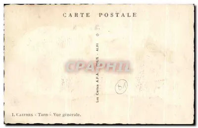 Castres - Tarn - Widok ogólny — Karty A.P.A. NOUX - ALHI — Rewers
