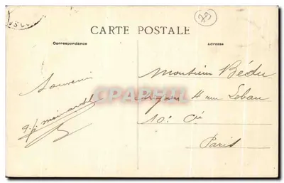 Sauzé-Vaussais — Zamek Puy-d'Anché — Wydanie C. Richard — Rewers