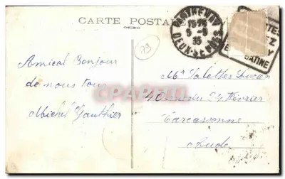 Parthenay (Deux-Sèvres) — Torre e Ponte Saint-Jacques — Editor desconhecido, n°11 — Verso