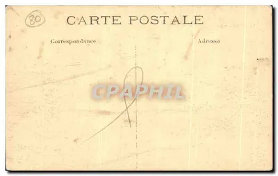 Bilhete postal antigo Verpillères Castelo da Idade Média — Verso