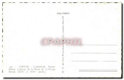 Amiens — A Catedral — Partida dos Apóstolos (século XIII) — Verso
