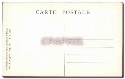 Katedra w AMIENS — Statua Świętego Chrystofora — Rewers