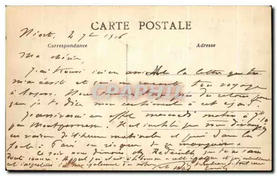 Niort (Deux-Sèvres) - Zamek Donjon - Widok z Starego Mostu - N. Allix, papier-kartki-katalogi, Niort — Rewers