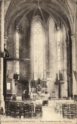 Eymoutiers (Hte-Vienne) — Vista interior da Igreja
