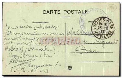 Limoges — Brama św. Jana — Th. Boureau, fot. Limoges — Rewers