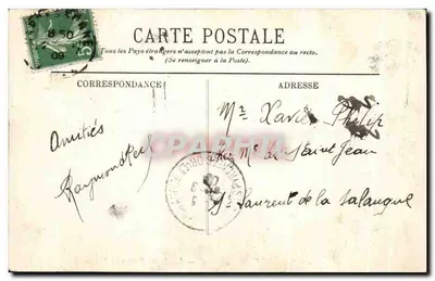 Cidade de Carcassonne — As Portas Anteriores do Aude — Mme Cals, foto na Cidade — Verso