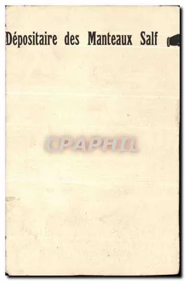 Bilhete postal antigo Moda Traje — Verso