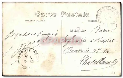 Wyspa Oléron — Plaża Domino — Charente-Inférieure, wydawca Ollive Régan, nr 3005 — Rewers