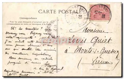 Cholet — Nossas Lindas Angevines — Lib. Poupin, Mortagne — Verso
