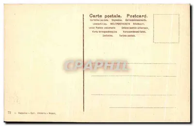 Ercolano - Novas escavações — Ruínas romanas com colunatas e bascula — Verso