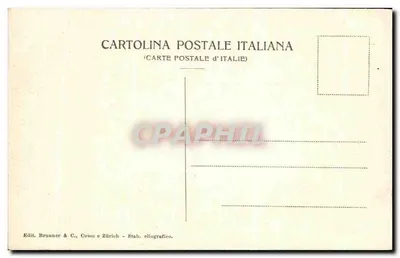Pompeia - Museu - Cadáver de homem — editor Brunner & C., Como e Zurique, n° 8384 — Verso