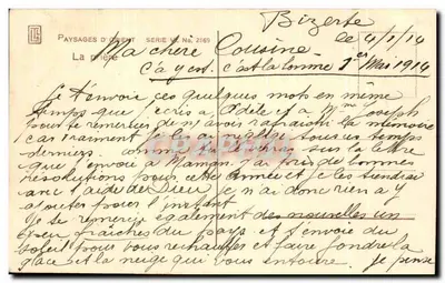Deserto tunisiano — pastor e camelo — Lehner & Landrock, fot. Tunis — Verso