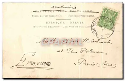 Bouillon et la Station — vue aérienne — Atelier Photographique N. Schumacher, Baraque (Belgique). — Rewers