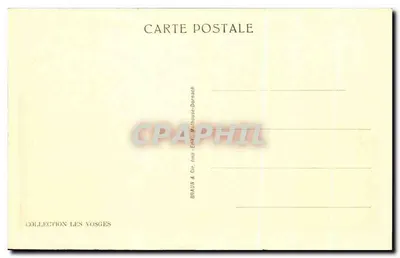 Gérardmer — Temporale su Longemer visto dalla Roche du Diable — serie 16044 c, edita da Braun & Cie — Verso