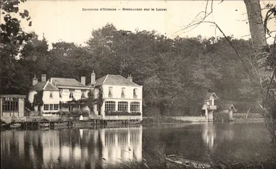 Ao redor de Orléans — Restaurante sobre o Loiret — Editor não identificado