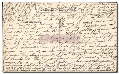 Stara pocztówka Wielka Wojna Okolice Compiegne Park Offemont Schrony dla oficerów Zouaves Militaria — Rewers