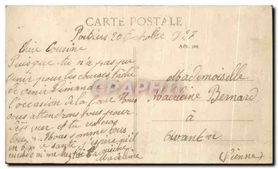 Poitiers (Vienne) — Vale do Clain - Ponte do Caminho de Ferro e Túnel — Verso