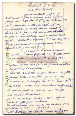 Reims — Square des Cordeliers — nr 157 — Rewers