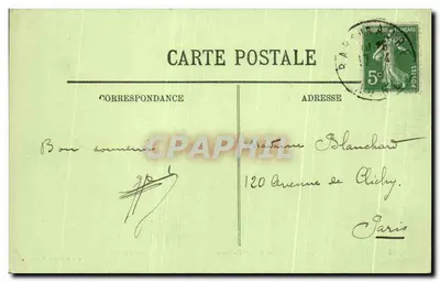 Bar-sur-Aube — Wznoszenie św. Germain — Le Sentier Rustique — Wydawnictwo Galerii Nowoczesnych — Rewers