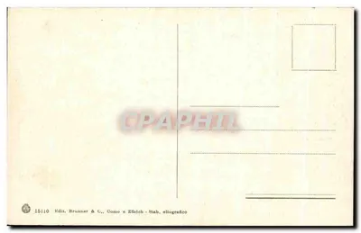 Caraggi - Villa Medicea — vista da villa e de seu parque, editor Brunner & C., n° 15110 — Verso