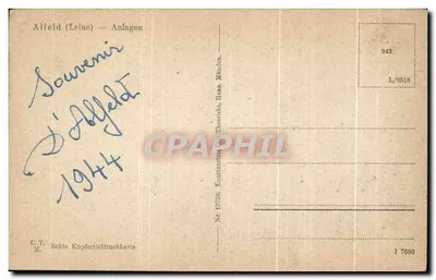 Alfeld (Leine) — Anlagen — C.T. M. (wydawca) n° 17538 — Rewers