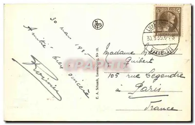 Luxemburg — Widok ogólny — E. A. Schraack, Nr 19 — Rewers