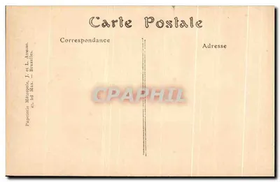 Brukselka — Ulica Świętego Gudulii — Georges Homme i Dom Wisker — Rewers