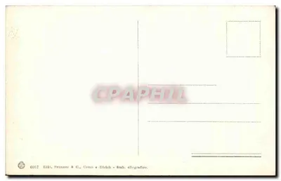 Rzym — Bazylika Giulia — widok z ruin i kolumny — wydawca Brunner & C., Como i Zurych — Rewers