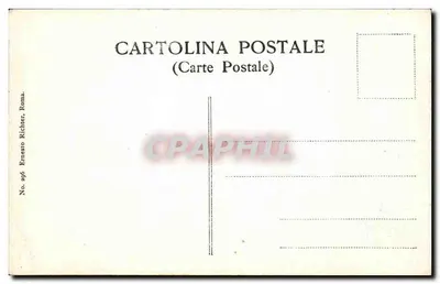 Rzym — Panorama domu Domiziana — Ernerto Richter, n° 496 — Rewers