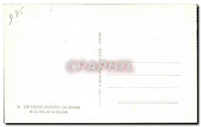 Kamienie i Przylądek Chaume — Les Sables-d'Olonne — wydawca REAL-PHIL, nr 54 — Rewers