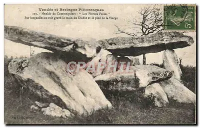 Menhir w Commequiers — 'Pierres Folles' — Fra Bally, wydawca