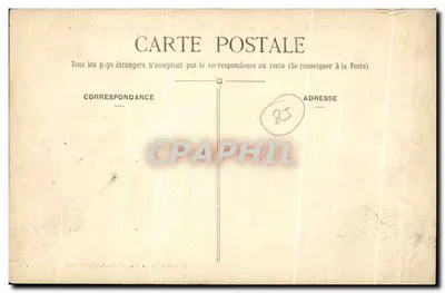 Les Sables-d'Olonne — Les Lames sobre a Jetée da Chaume, por um mar furioso — Coleção Lazon A. (n° 1027) — Verso