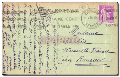 Les Sables-d'Olonne (Vendée) — Widok na przystanie — n°79 — Rewers