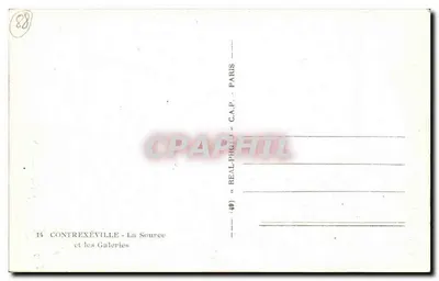 Contrexéville - Źródło i Galerie — C.A.P. Paryż — Rewers