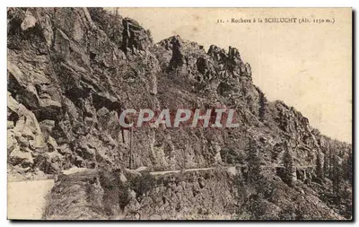 Rochers à la SCHLUCHT (Alt. 1150 m.) — Wydawca XONRUFF, n° 11