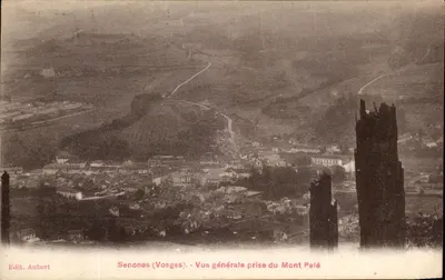 Senones (Vosges) — Vista geral tirada do Mont Pelé — Edit. Aubert