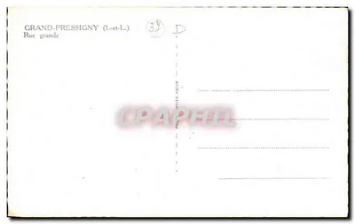 Grand-Pressigny — Rua grande — Cim — Verso