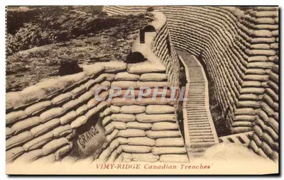 Vimy-Ridge — Trincheiras canadenses — editor não visível