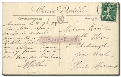 Auxerre — Statua L.-N. Davout — Wydawnictwo H. Lanolir — Rewers