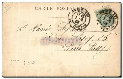 PARIS — LOUIS BLANC — Wydawca nieznany, numer serii nie widoczny — Rewers