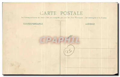 CPA Paris Le Triomphe de la Republique Lion — Verso